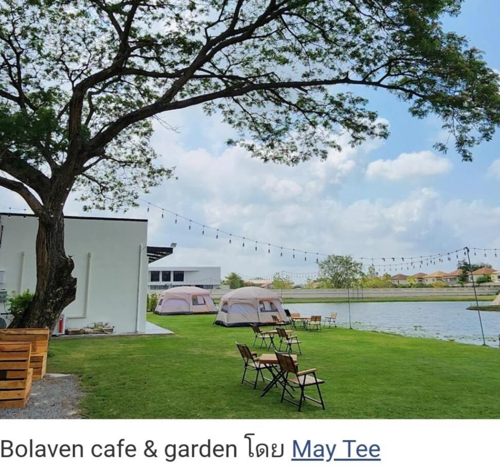 A Cozy 3-Story Townhome Near Bts & Lovely Estuary Ban Khlong Ta Khet Eksteriør billede